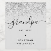 グランドパエストグリッター紙吹雪カスタムグランドパギフト ワインラベル (シングルラベル)