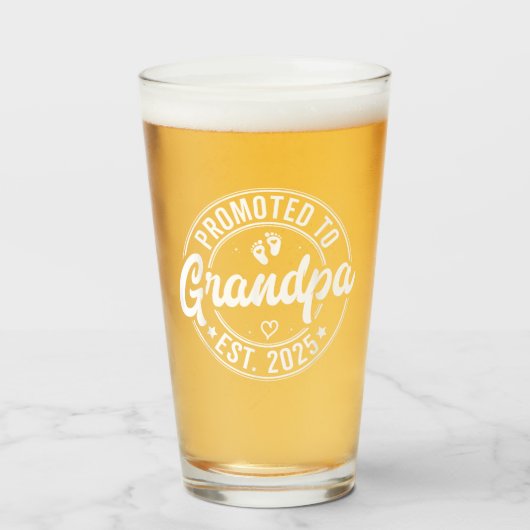 グランドパエスト2025に昇格，新しいパパのためのギフト タンブラーグラス (ドリンク正面)
