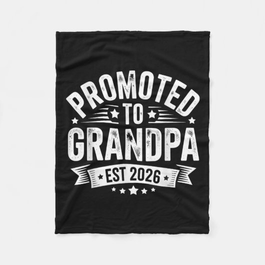 グランドパエスト2026祖父母ベビーアンに昇格 フリースブランケット (正面)