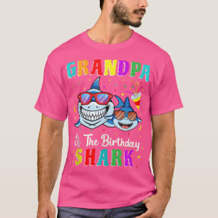 グランドパオブザシャーク誕生日ファミリー誕生日グランサン Tシャツ