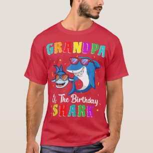 グランドパオブザシャーク誕生日ファミリー誕生日グランサン Tシャツ