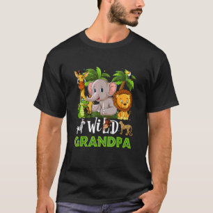 グランドパオブザワイルド動物園誕生日サファリジャングルアニ Tシャツ