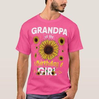 グランドパオブザ誕生日ガールヒマワリパーティーファミリー Tシャツ