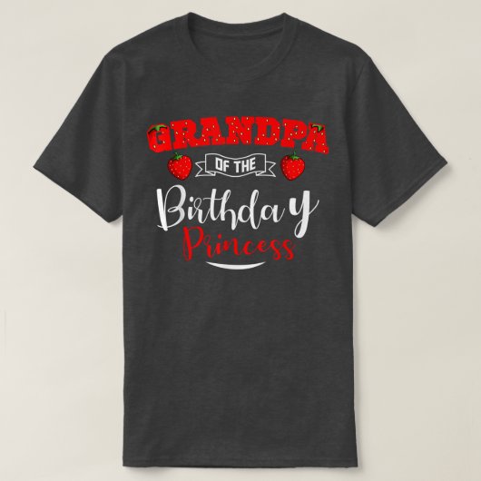 グランドパオブザ誕生日プリンセスストロベリーテーマ Tシャツ (デザイン正面)