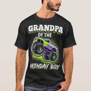 グランドパオブザ誕生日ボーイモンスタートラック誕生日 Tシャツ
