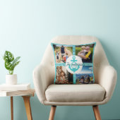 グランドパカスタムフォトコラージュブルーラスティックいかり クッション (椅子)