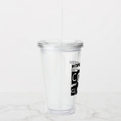 グランドパカッコいいブモダンラックタイポグラフィ アクリルタンブラー (右)
