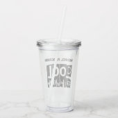 グランドパカッコいいブモダンラックタイポグラフィ アクリルタンブラー (裏面)