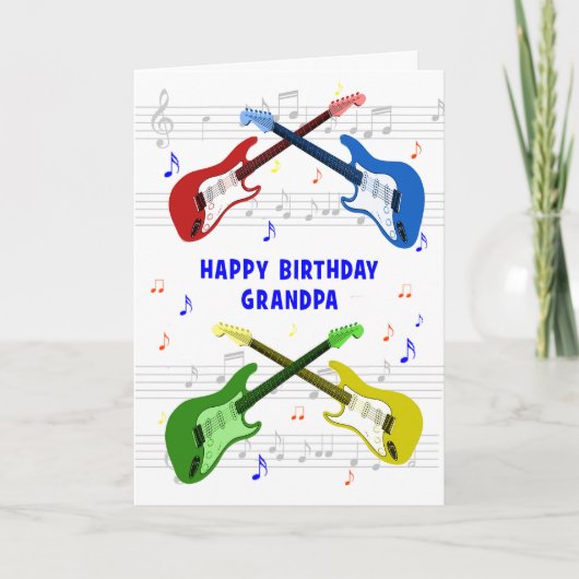グランドパギターズ誕生日カード カード (正面)