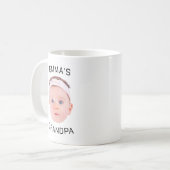 グランドパギフトマグ、カスタムベビー顔、フォトギフト コーヒーマグカップ (正面左)