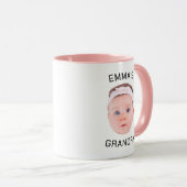 グランドパギフトマグ、カスタムベビー顔、フォトギフト マグカップ (正面右)