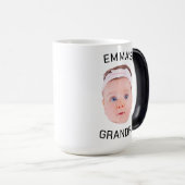 グランドパギフトマグ、カスタムベビー顔、フォトギフト モーフィングマグカップ (正面右)