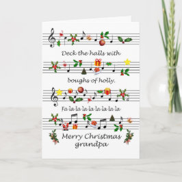 グランドパクリスマスシート音楽デッキザホール シーズンカード