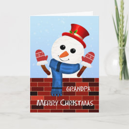 グランドパクリスマス雪だるまホリデーカード シーズンカード