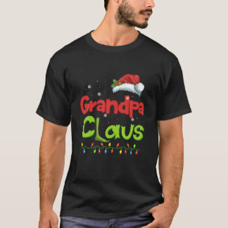 グランドパクロースおもしろいファミリーサンタパジャマスクリスマス Tシャツ