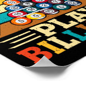 グランドパクールス遊ビリードレトロスヌーカープールPl ポスター (角)