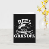 グランドパクール魚釣りファーザーズデイ誕生日クリスマ カード (黄色い花)