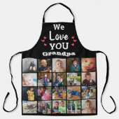 グランドパグランドキッズ写真コラージュキープサケ エプロン (正面)