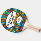 グランドパグランドダおもしろいクールモダンポップ 卓球ラケット (横)