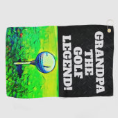 グランドパザレジェンドスマおもしろいックトークスポーツ ゴルフタオル (横)