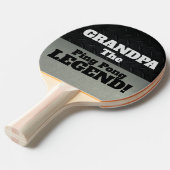 グランドパザレジェンドスマおもしろいックトークブラックシルバー 卓球ラケット (正面アングル)