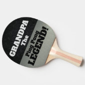 グランドパザレジェンドスマおもしろいックトークブラックシルバー 卓球ラケット (横)