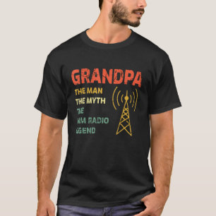 グランドパザ男の神話ハムラジオレジェンドファーザーS Tシャツ