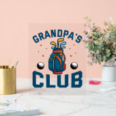 グランドパズゴルフクラブギフトおもしろい アクリルサイン (ウェディング)