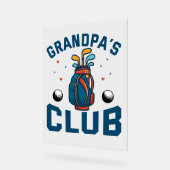 グランドパズゴルフクラブギフトおもしろい アクリルサイン (傾斜)