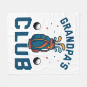 グランドパズゴルフクラブギフトおもしろい フリースブランケット (正面(横))