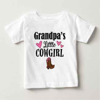 グランドパズリトル女性のカーボーイ ベビーTシャツ