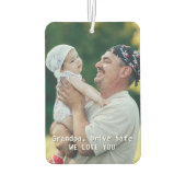 グランドパドライブカスタムセーフ写真父の日の車 カーエアーフレッシュナー (裏面)