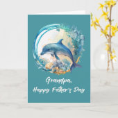 グランドパドルフィン父の日の海波 カード (黄色い花)