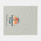 グランドパバイ最高のパーレトロゴルフ形見 フリースブランケット (正面(横))