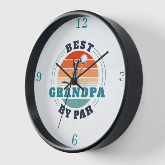 グランドパバイ最高のパーレトロファーザーズデイゴルフ恋人 壁時計 (傾斜)