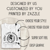 グランドパパーソナライズされたシャツリールクール魚釣り Tシャツ