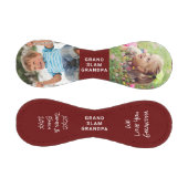 グランドパパーソナライズされた写真（赤） 野球ボール (パネル)