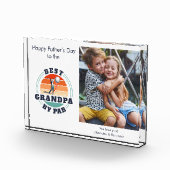 グランドパファーザーズデイキッズフォトレトロゴルフガグ フォトブロック (右)