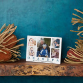 グランドパファーザーズデイフォトコラージュカスタム フォトプラーク (側面)