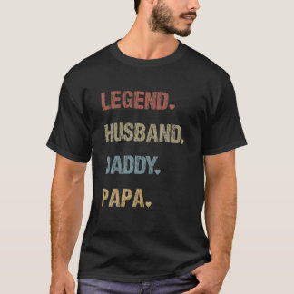 グランドパファーザーズデイレジェンド夫パパパパヴィンタ Tシャツ