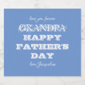 グランドパファーザーズデイ祖父カスタムモダン ビールラベル (シングルラベル)