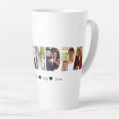 グランドパフォトコラージュラテマグと7枚 カフェラテマグ (右アングル)