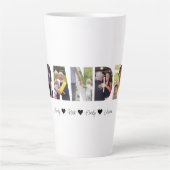 グランドパフォトコラージュラテマグと7枚 カフェラテマグ (正面)