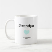 グランドパブルーハート独身のフォトカスタム コーヒーマグカップ (左)