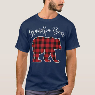 グランドパベパジャマレッドバッファロークリスマスおもしろいファミリー Tシャツ