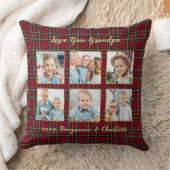 グランドパホリデイプレイドカスタム6フォトコラージュ クッション (ブランケット)