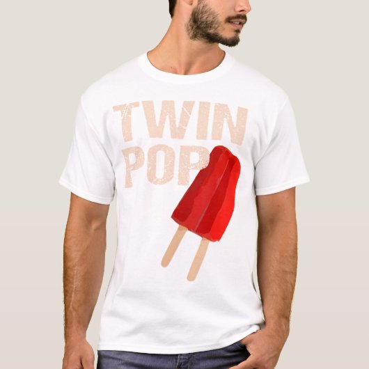 グランドパポップ・アートのツイン用ツインシャツギフトパパTシャツF Tシャツ (正面)