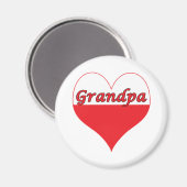 グランドパポーランドハート マグネット (正面/裏面)