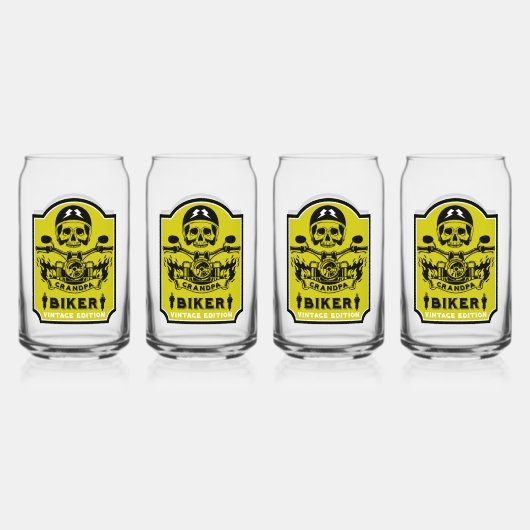 グランドパモーターバイクリダー ガラス缶 (正面)