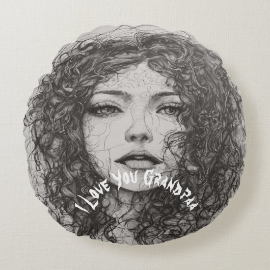 グランドパラグジュアリーユニークリビングラウンドピローズ ラウンドクッション (正面)